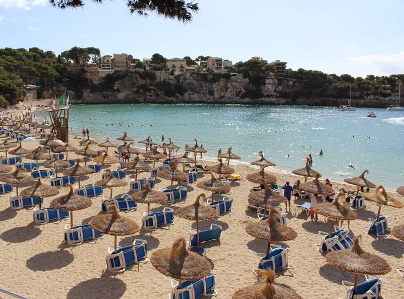 Playa de Porto Cristo en Mallorca